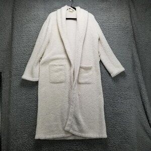 Barefoot Dreams Sleepwear Womens 3 White CozyChic Lounge Robe *Read*